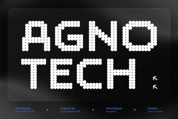 Agnotech Font: Modern Pixel Typography for Digital Campaigns