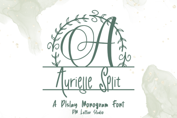 Aurielle Split Monogram Font for Web Design