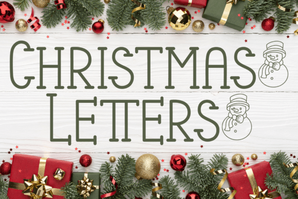 Christmas Letters Font: A Display Typeface for Holiday Campaigns