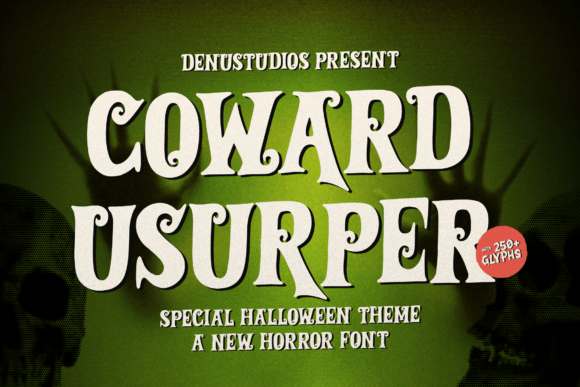 Coward Usurper Font: Vintage Horror for Makers