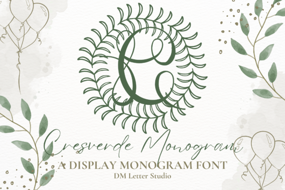 Cresverde Monogram Font: A Designer’s Branding Test