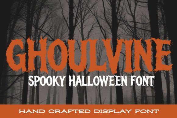 Ghoulvine Font: Haunted Display Type for Makers