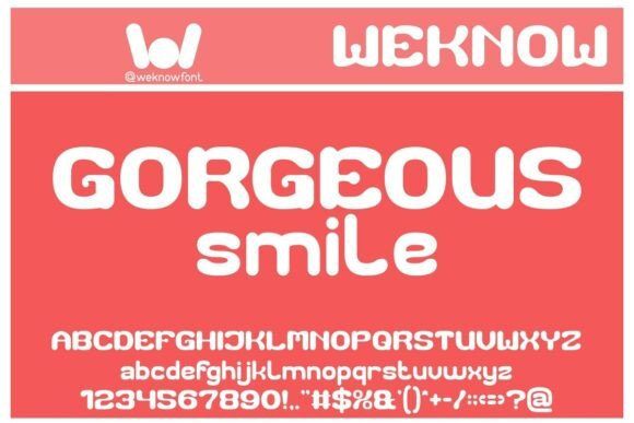Gorgeous Smile Font: Playful Branding for Small Business