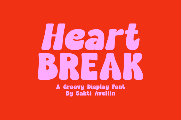 Heart Break Font: Retro Charm for Handmade Labels
