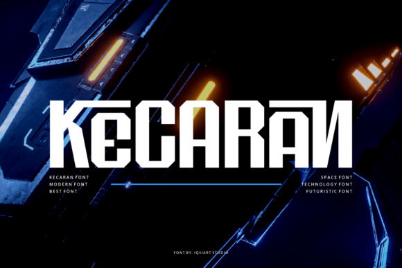 Kecaran Font: A Futuristic Typeface for Editorial Design