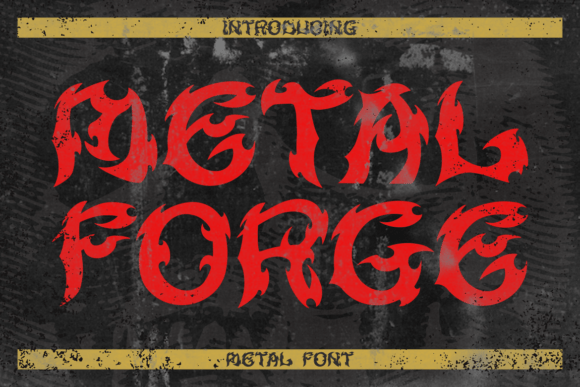 Metal Forge Font: Testing a Bold Display Typeface