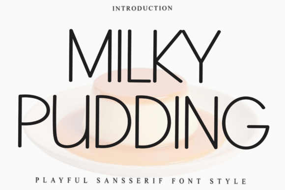Milky Pudding Font: Festive Editorial Typography
