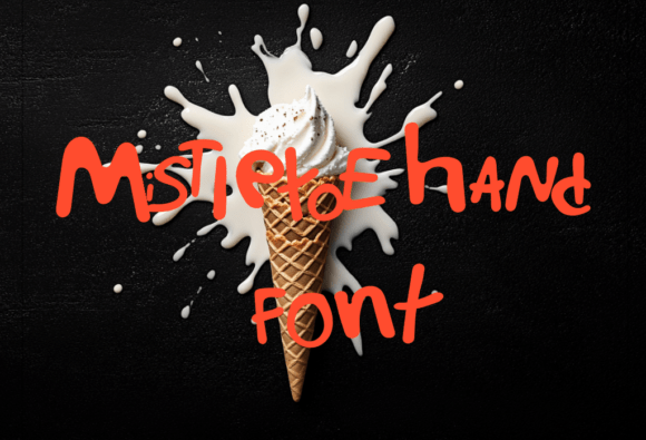 Mistietoe Hand Font for Playful Web Design