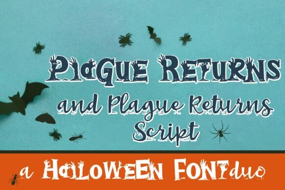 Plague Returns Duo: A Grungy Display Font for Web