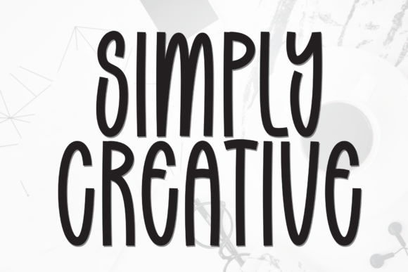Simply Creative Font: A Display Typeface for Campaigns