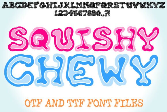 Squishy Chewy Font: A Playful Display Typeface for Web