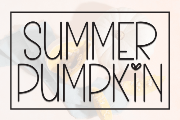 Summer Pumpkin Font Review for Web Design